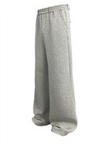 Flared Space Cotton Sweatpants With Pockets