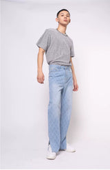 Men's Short Sleeve Mesh Metal Tee