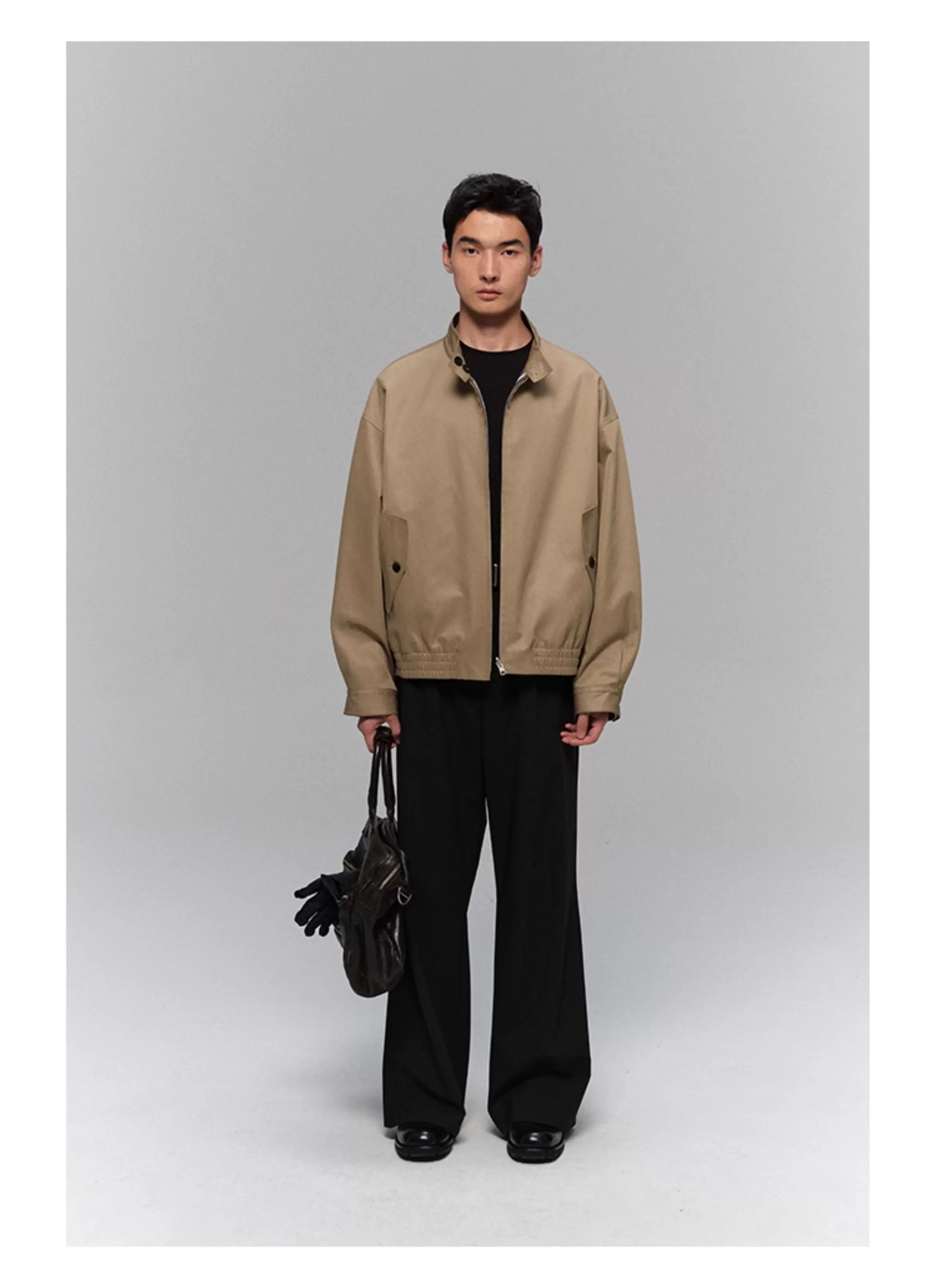 Reversible Plaid Lined Cotton Harrington Jacket