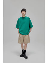 Vintage Ribbed Half Sleeve Tees
