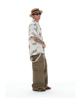 Men's Loose Multi-pocket Flare Cargo Pants