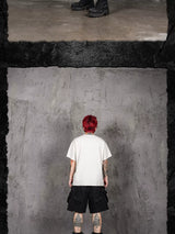 Distressed Fallen Angel Printed Vintage Tee