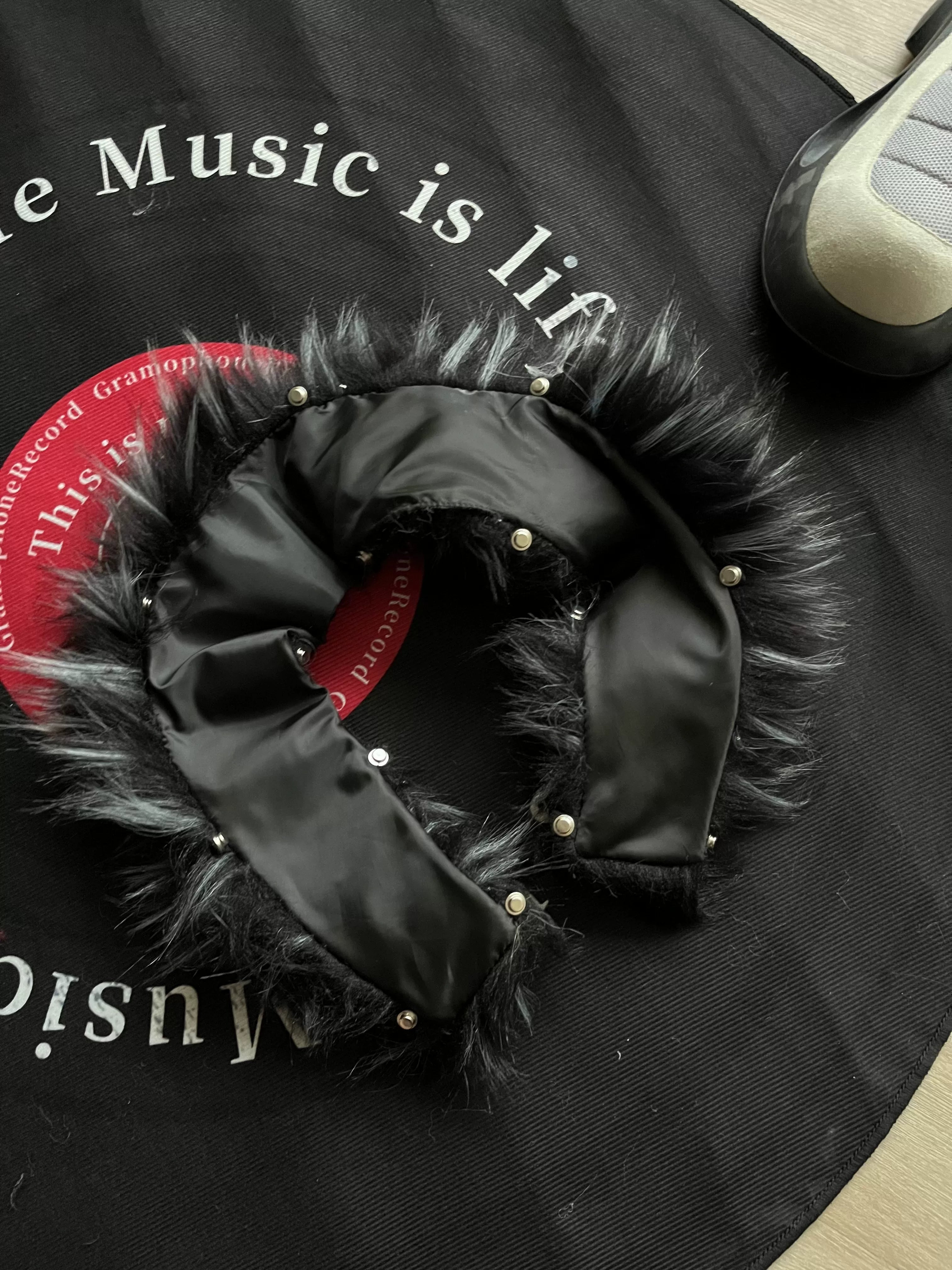 Ten-Color Removable Snap Fur Collar