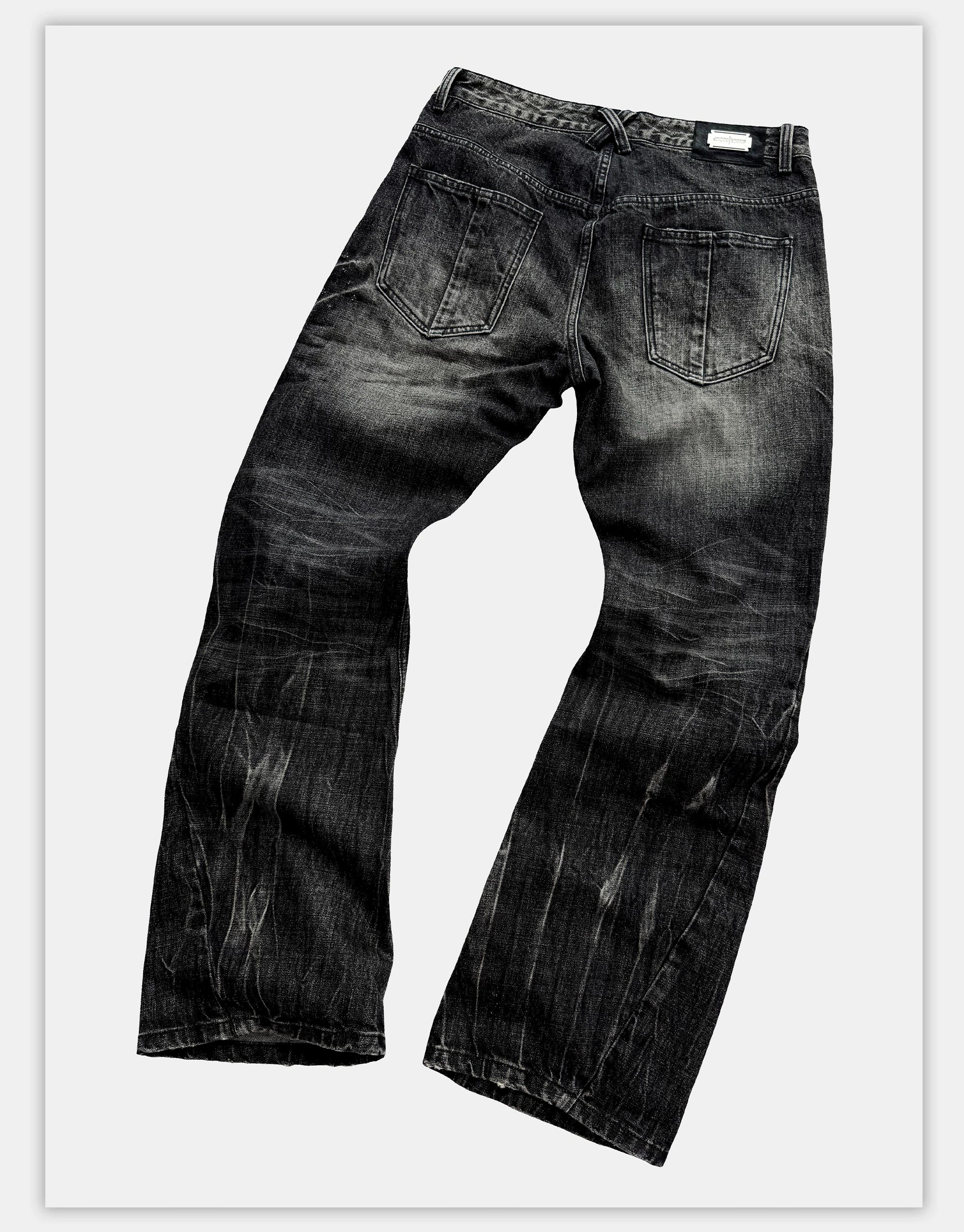 Vintage Dark Wash Curved Jeans