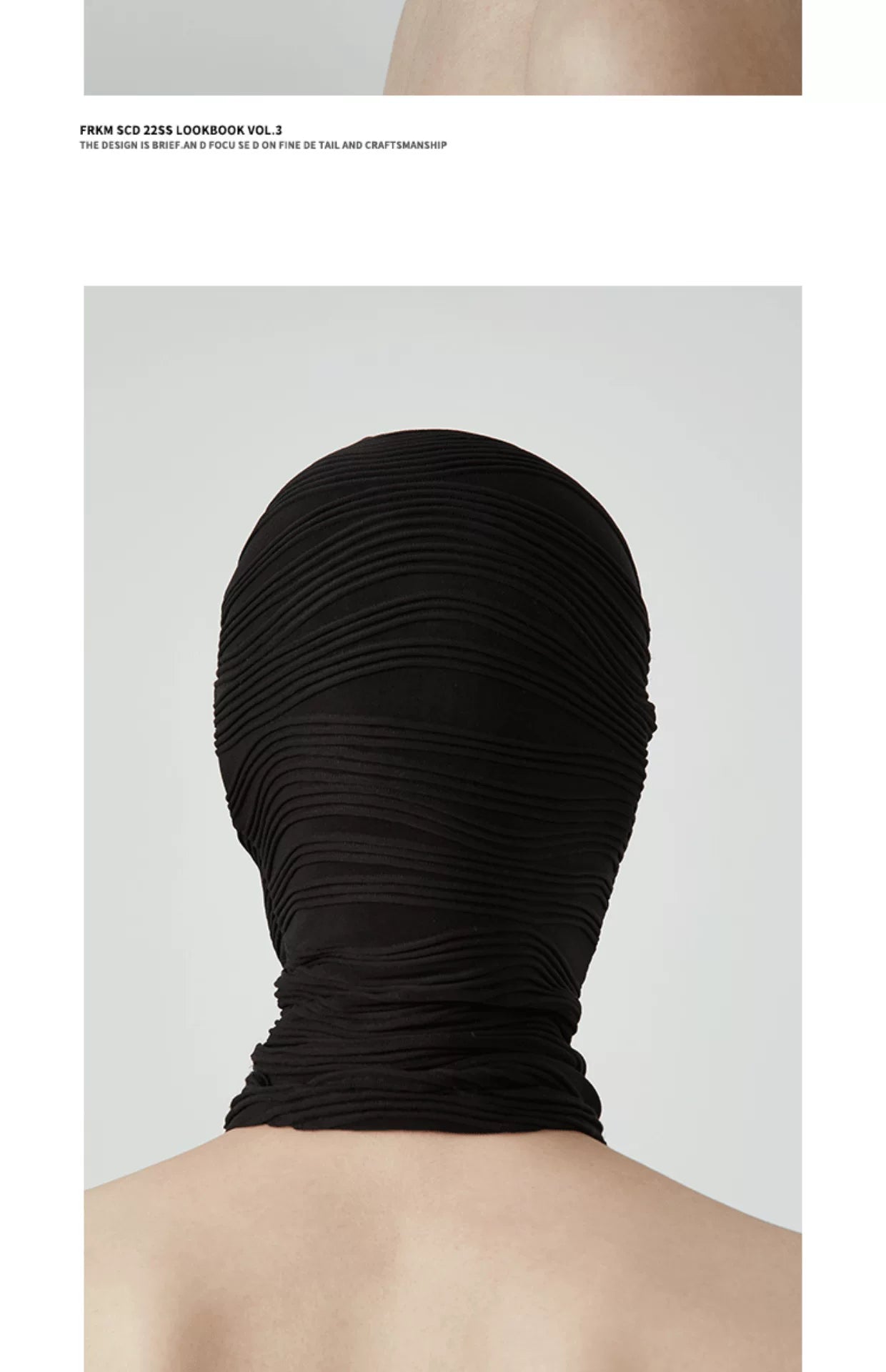 Unisex Black White Balaclava Mask