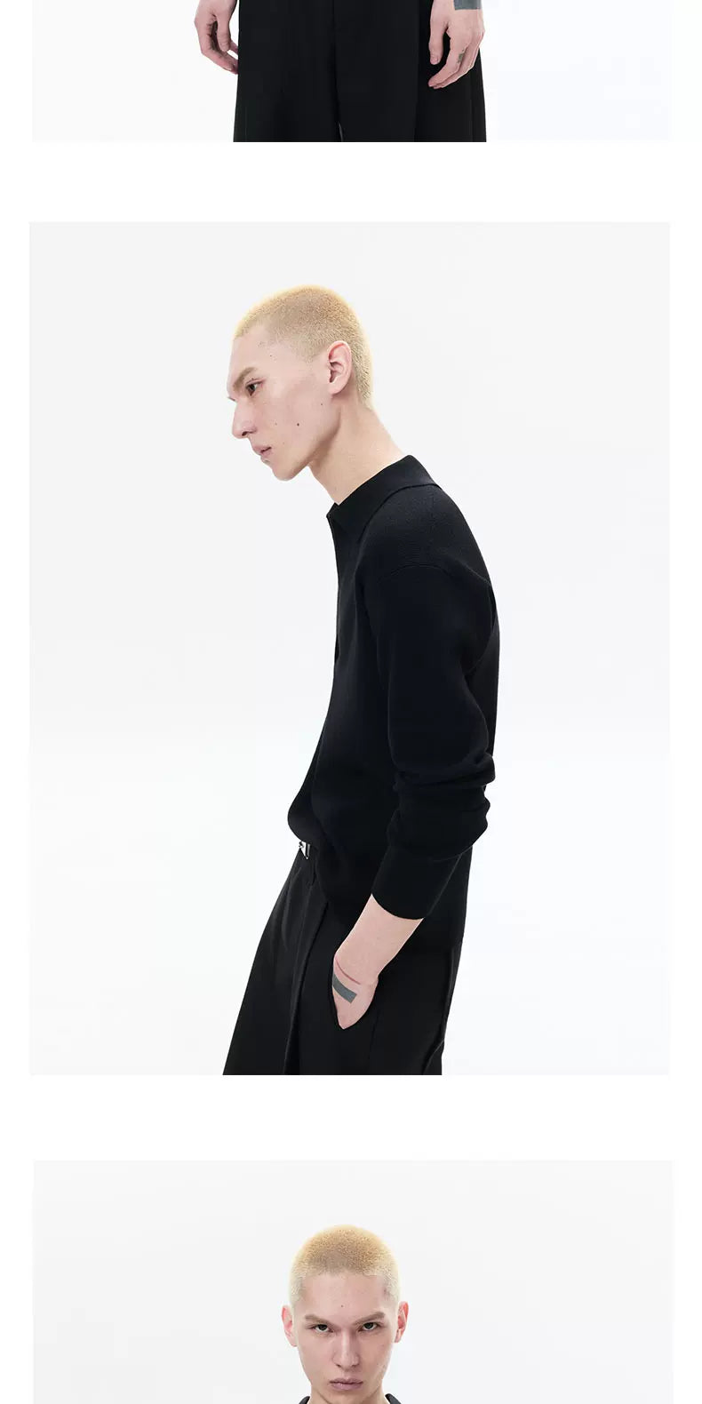 Loose Deep V Collar Knit Top