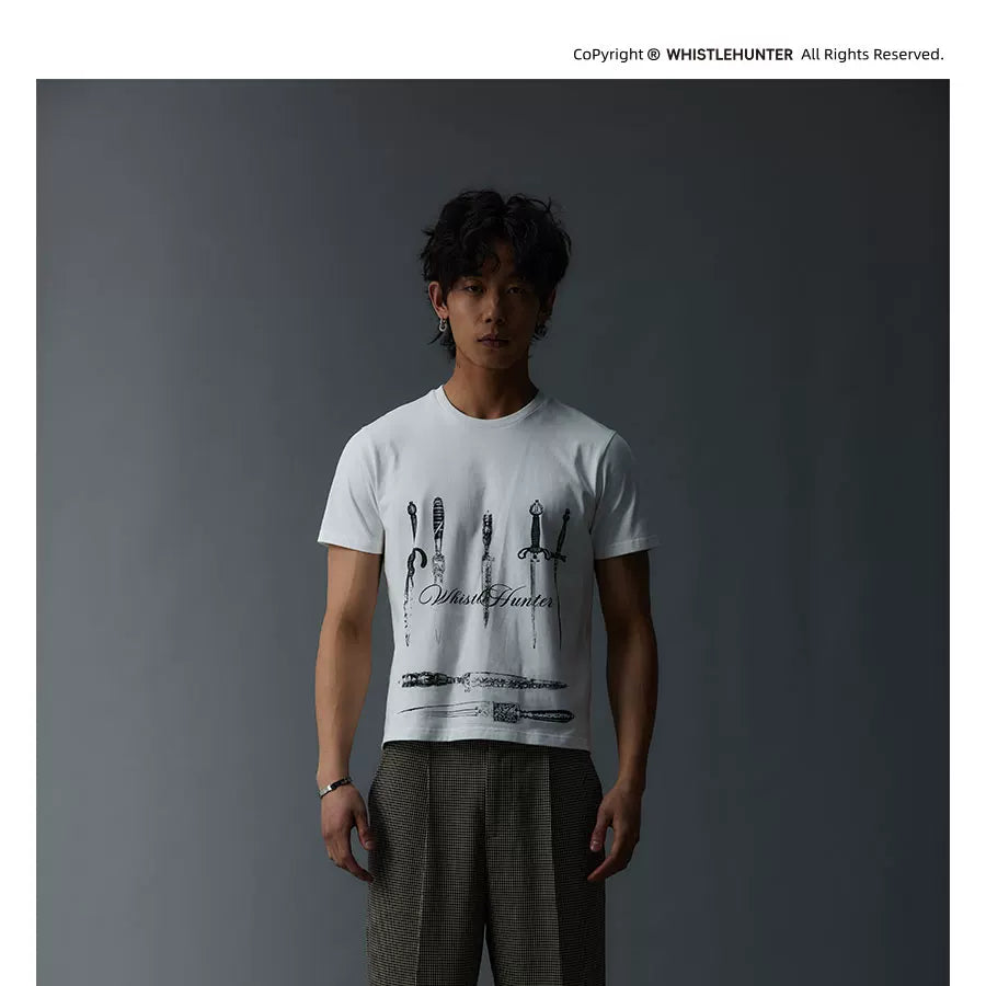 Slim Fit Vintage Print Tee