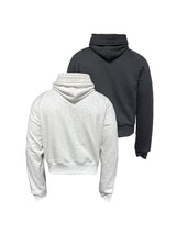 Drawstring Two-tone Raglan Cotton Hoodie
