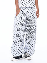 Men's Star Polka Dot Print Joggers