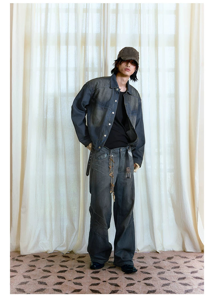 Frosted Washed Denim Jacket
