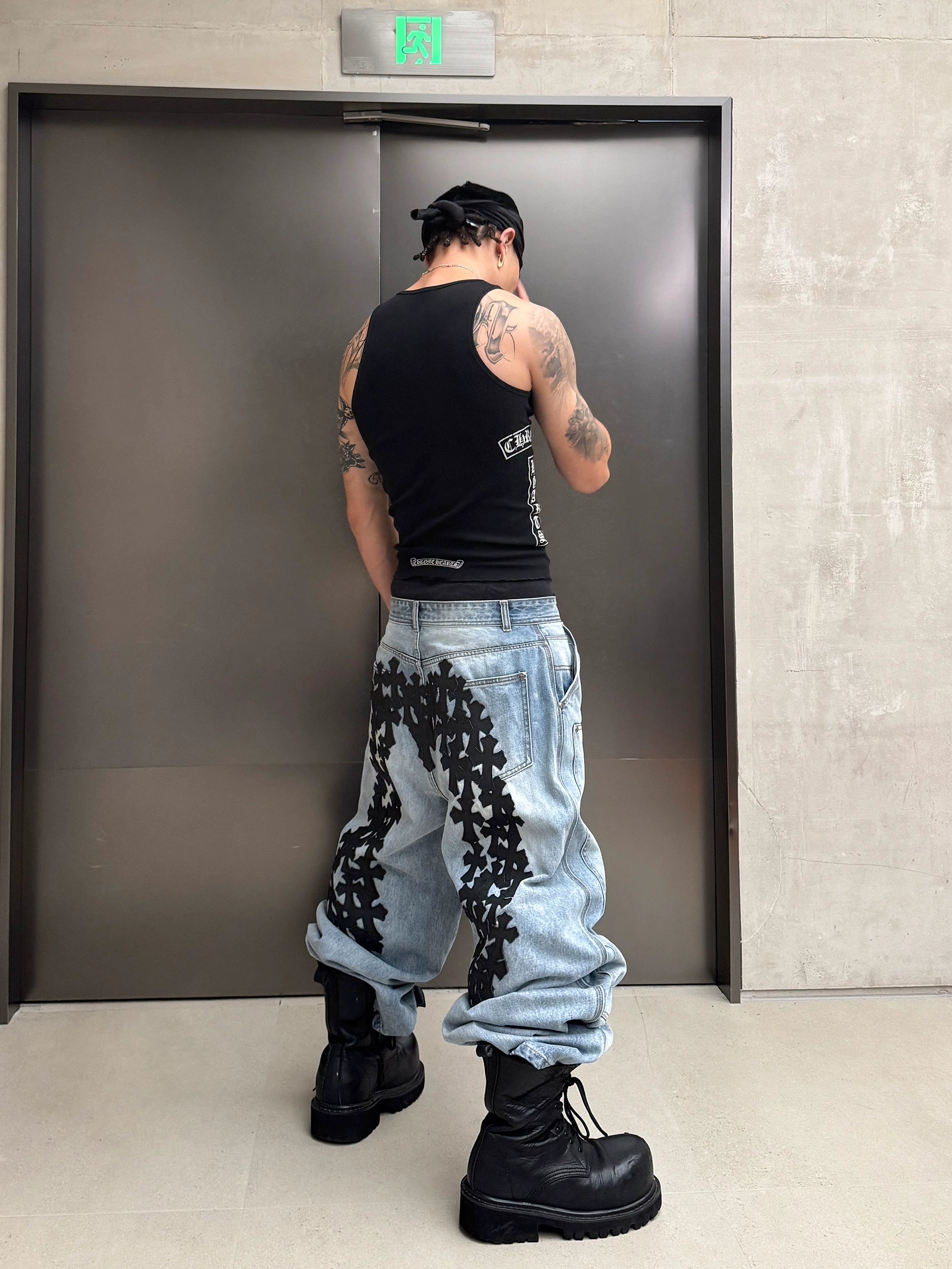 Genuine Vintage Washed Blue Carpenter Jeans