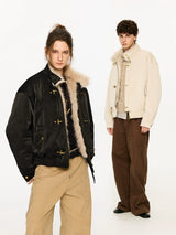 Tip-dyed Toscana PU Harrington Jacket