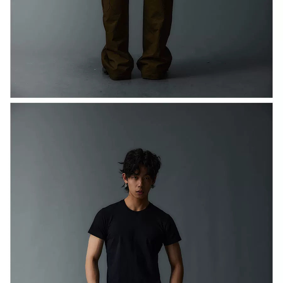 Unisex Tri-Color Slim Cotton Tees