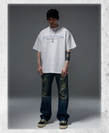 Men's Solid Loose Heavy Cotton Tees