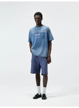 270G Printed Vintage Waffle Cotton Tee