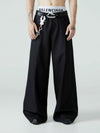 Men's Loose Pleated Wide Leg Pants