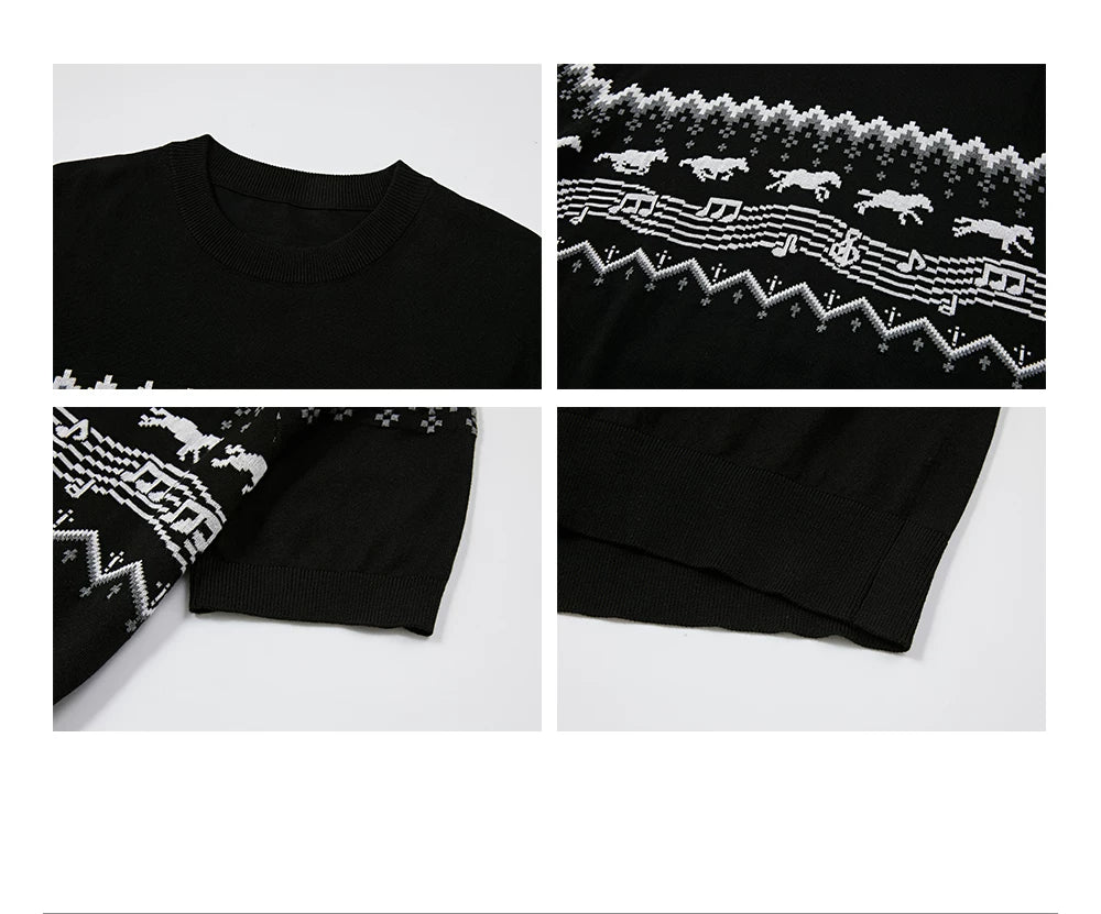 Antibacterial Lyocell Fair Isle Note Tee
