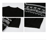 Antibacterial Lyocell Fair Isle Note Tee