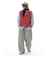 Wool Blend Vintage Knit Vest