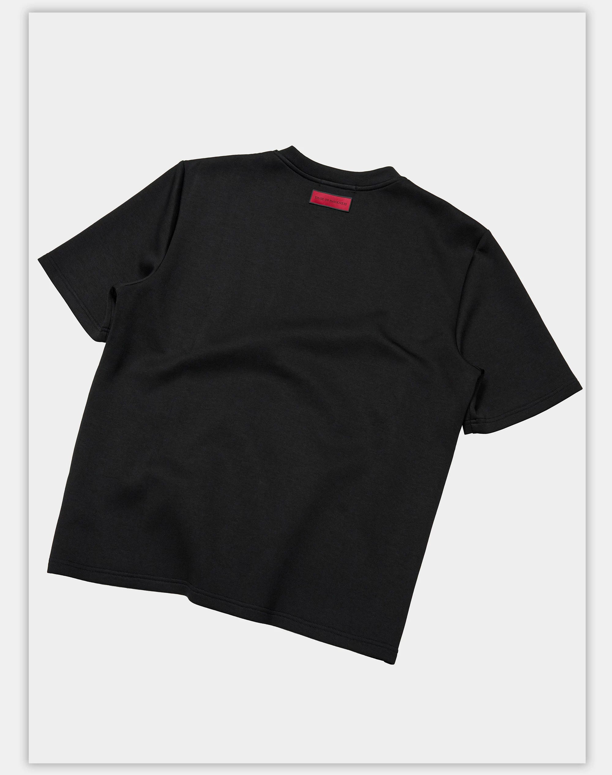 Black Boxy Short Sleeve Modal Tee