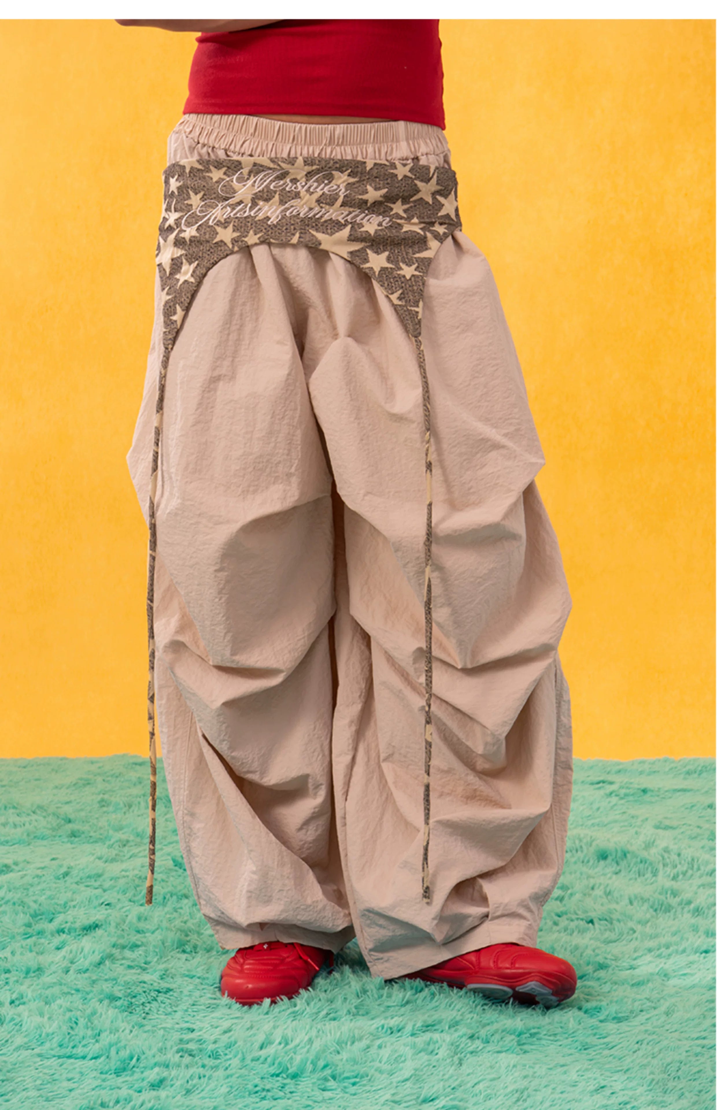 Multi-color Y2K Men's Wide Leg Pants