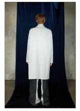 Spider Print Grey Mid-length Coat