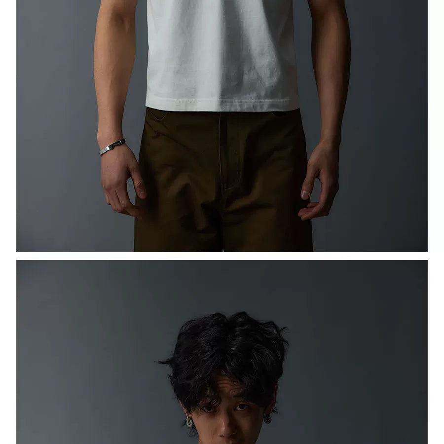Unisex Tri-Color Slim Cotton Tees