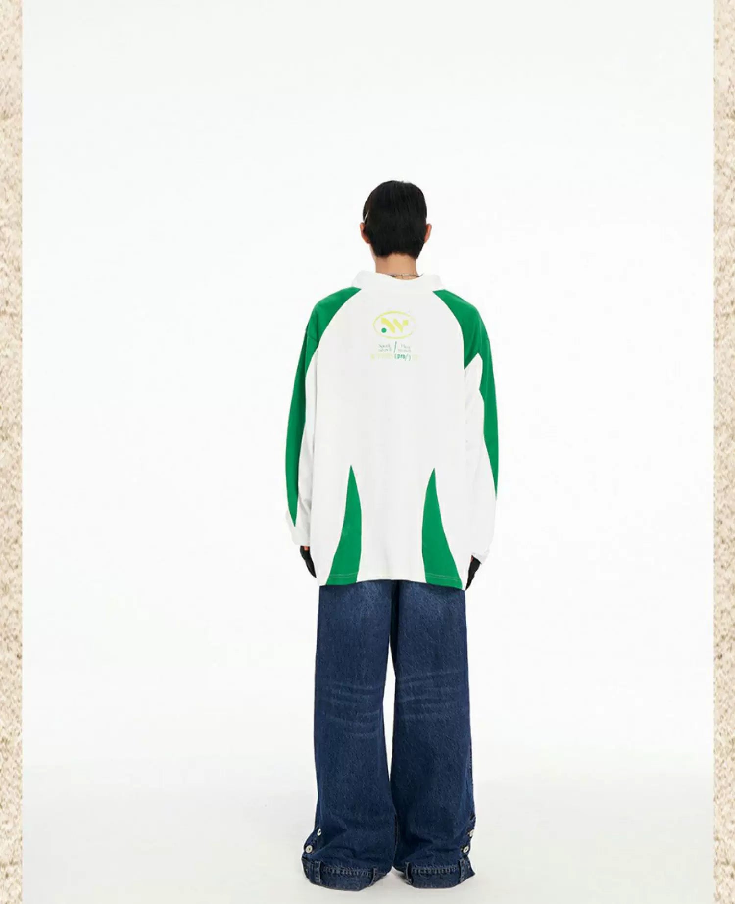 Men's 2-Tone Long Sleeve Cotton Jersey