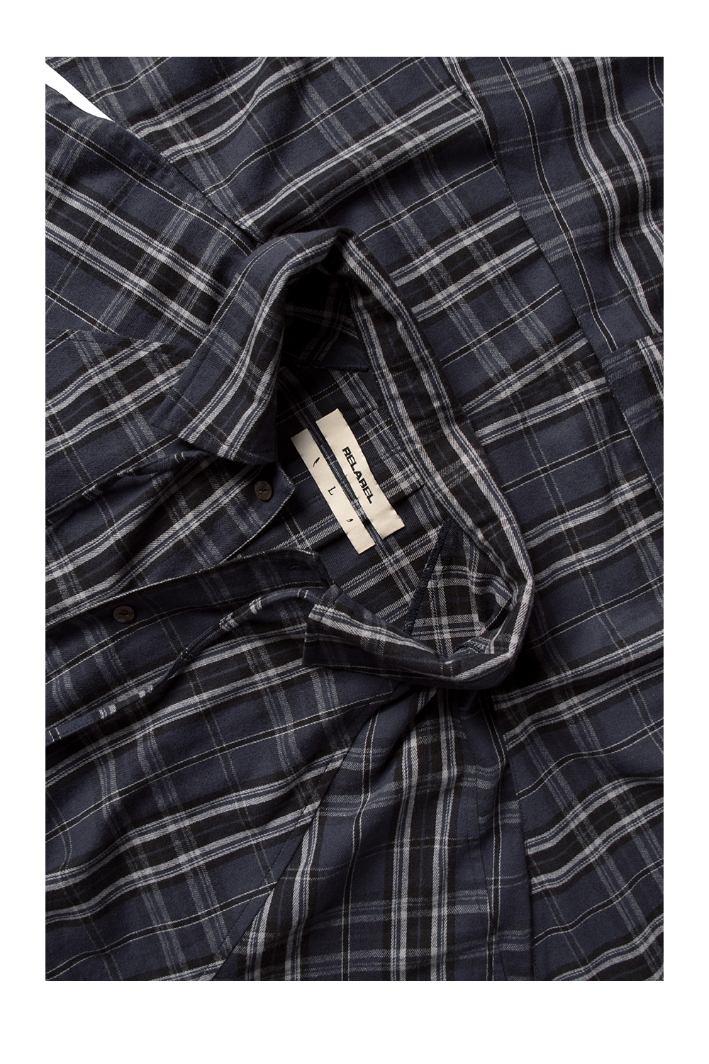 Dual Style Mid-Length Plaid Shirt Smock