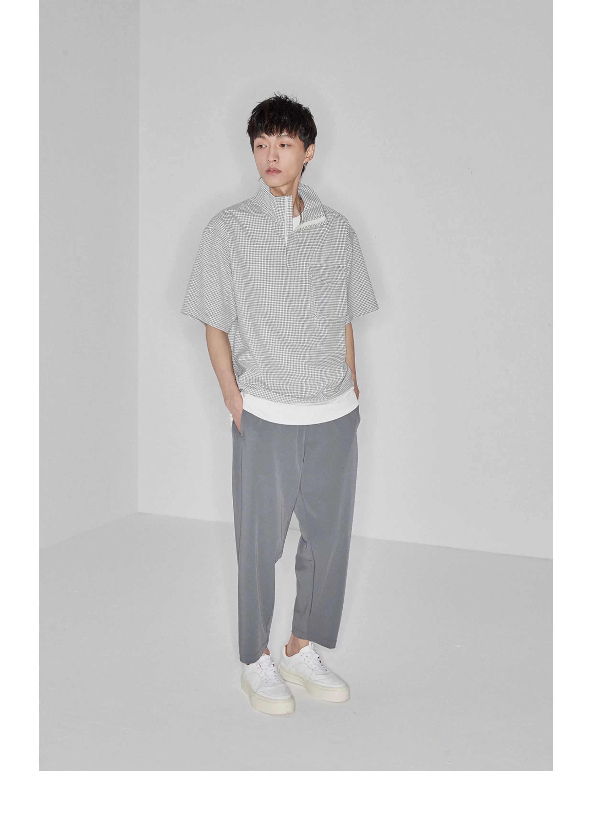 Drapey Stretchy Elastic Waist Cropped Pants