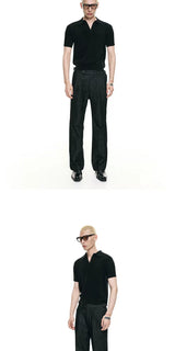 Charcoal Pleated Naples Casual Pants