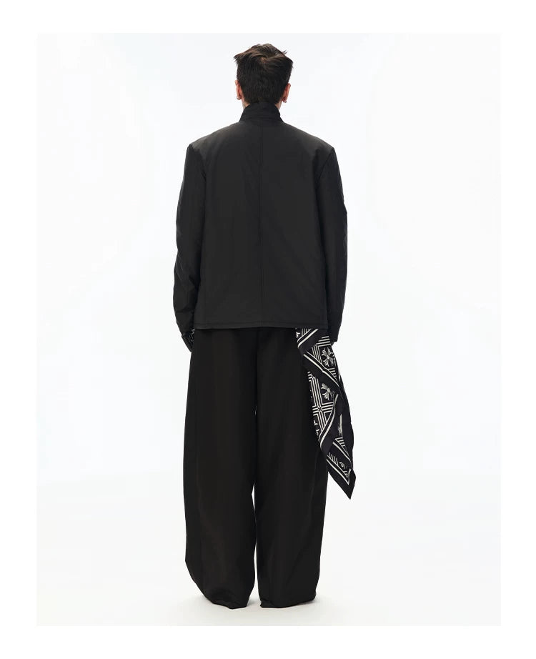 Lightweight Stand Collar Blazer Padded Coat