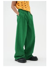 Multicolor Men's Loose Straight Cotton Pants