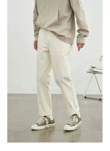 Vintage Herringbone Elastic Waist Cargo Pants