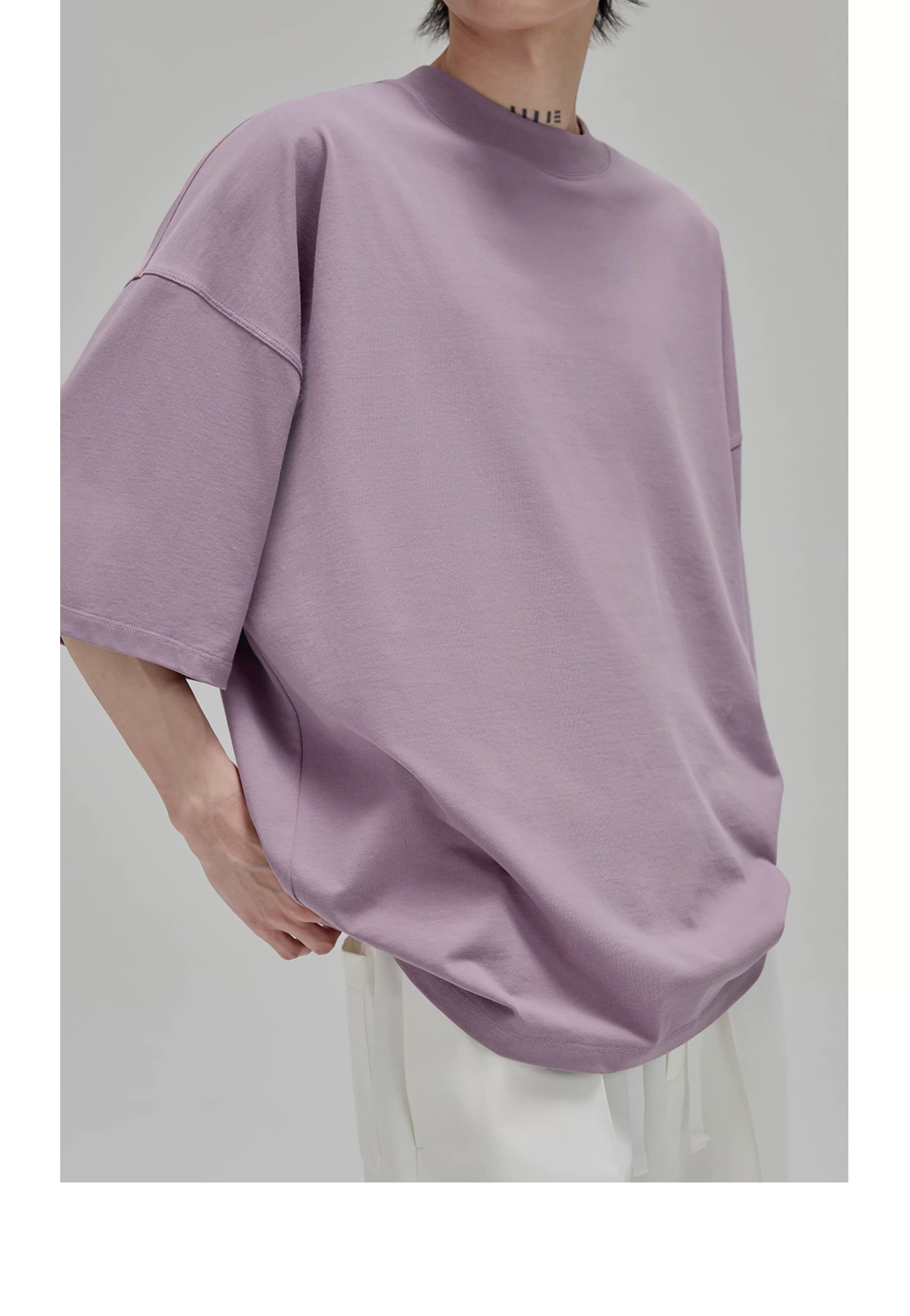 Vintage Ribbed Half Sleeve Tees