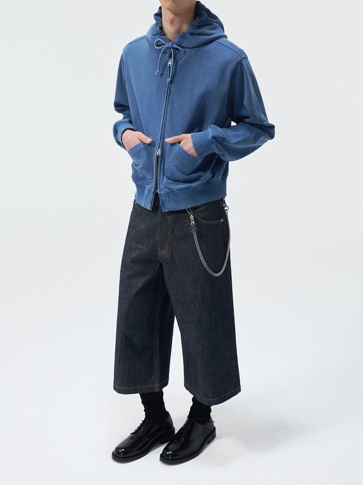 14 Oz Color-Stable Raw Denim Shorts
