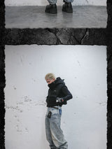 Detachable Devil Horned Down Vest