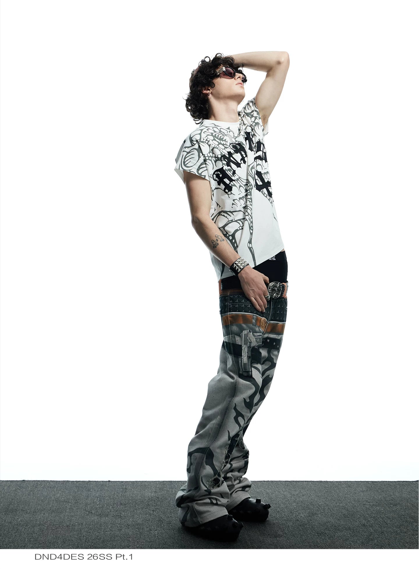 Dark Wing Print Short Sleeve Tee
