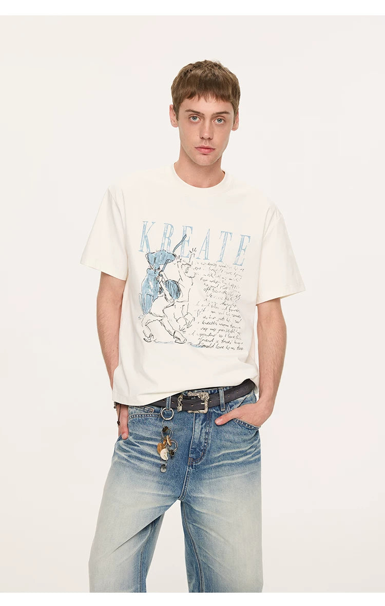 Men's Printed Sun Protection Tee