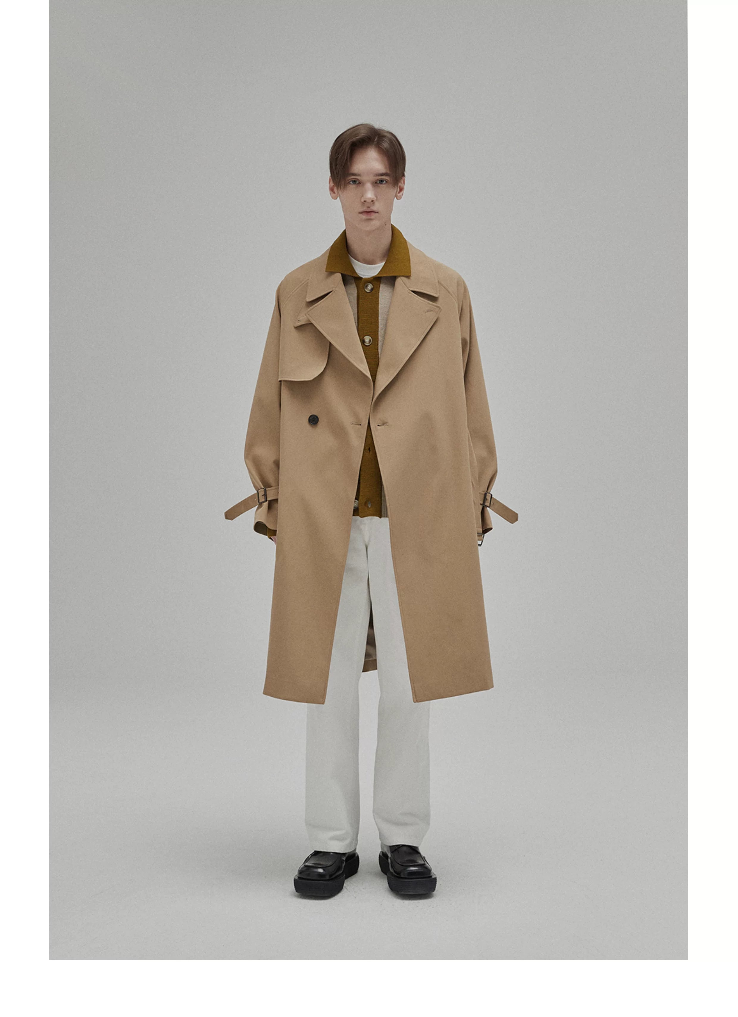 Vintage Double Breasted Belted Trench Coat