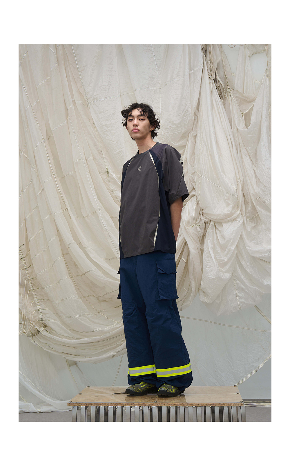 Reflective Multi-Pocket Nylon Cargo Pants