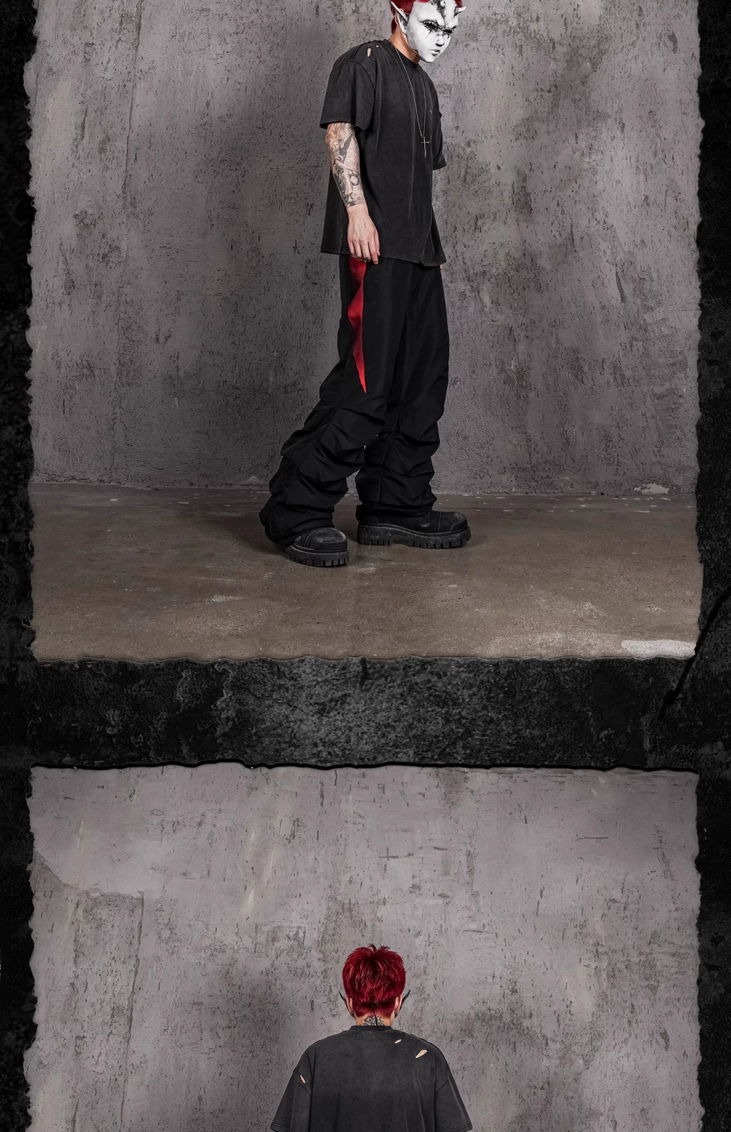 Battle-Worn Distressed KIA Black Tee