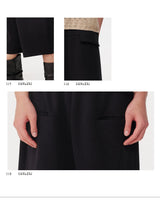 Pocketed Low-Rise Tencel Shorts