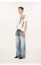 Casual Cool Dry Contrast Slogan Tees