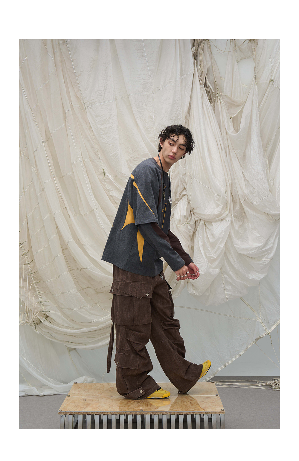 Deconstructed Patchwork Two-in-One T-Shirt