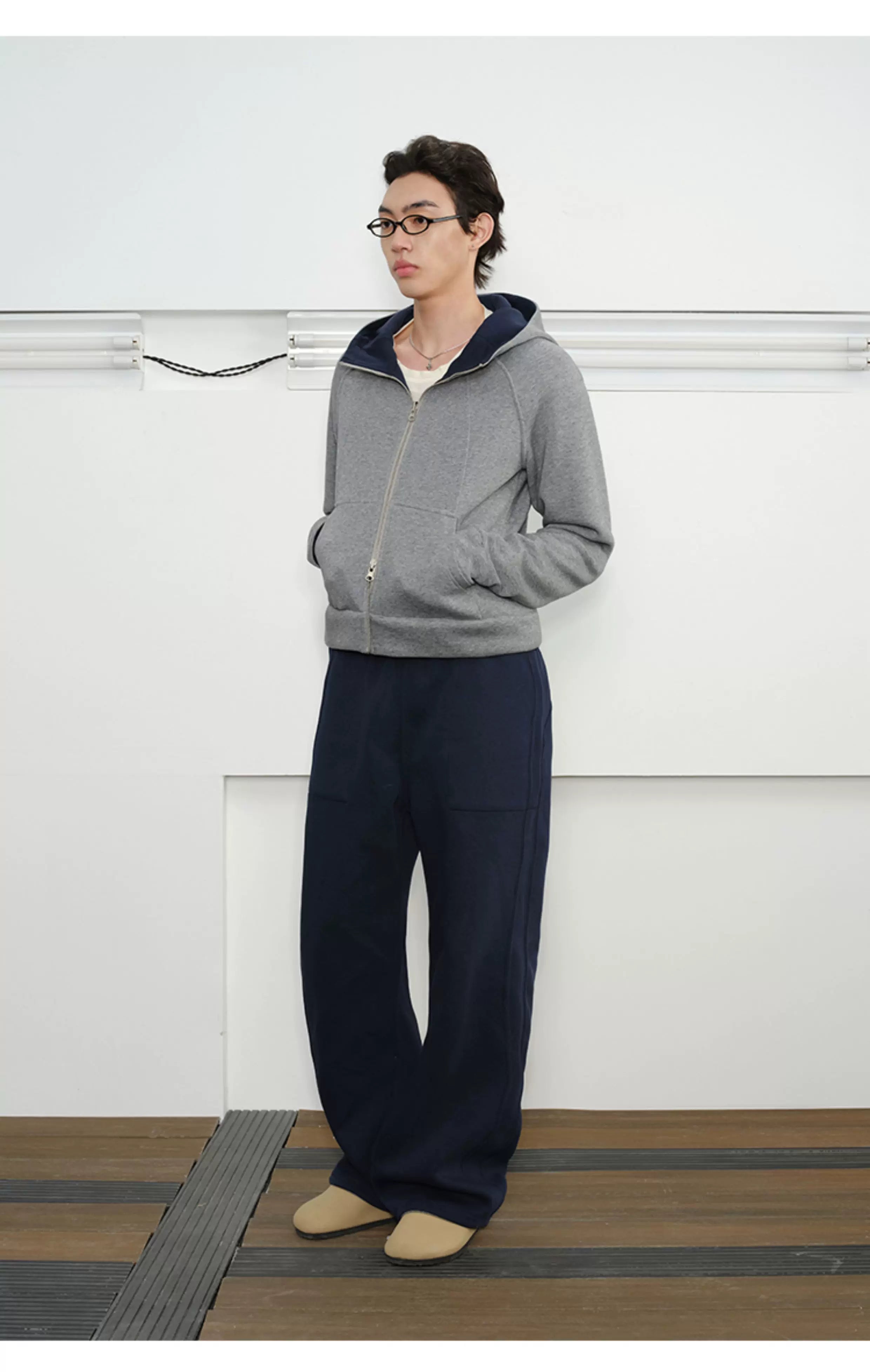 Men's Reversible Zip Hoodie Sweatpants Set