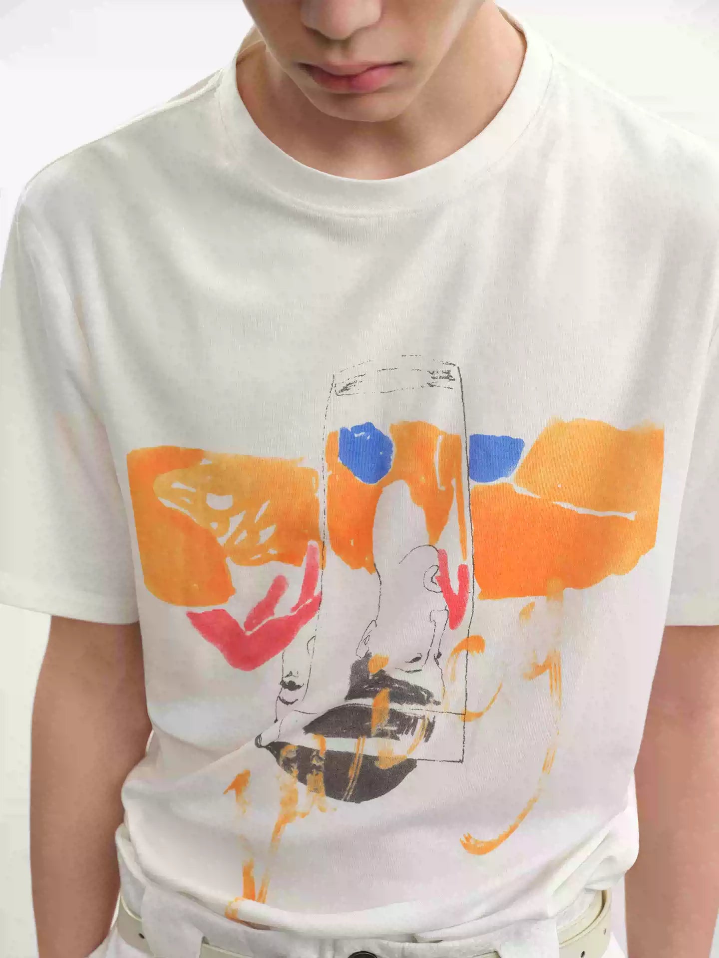 Juicy Digital Print Wool Tencel Tee