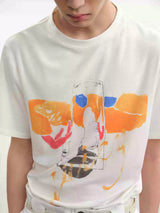 Juicy Digital Print Wool Tencel Tee