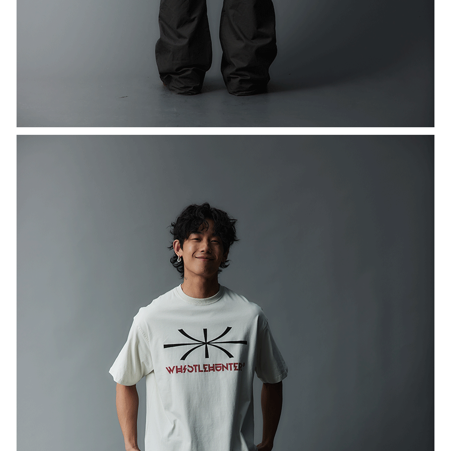 Vintage Off-white Loose Printed Logo Tee