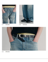 13.5oz Vintage Washed Straight Denim Jeans